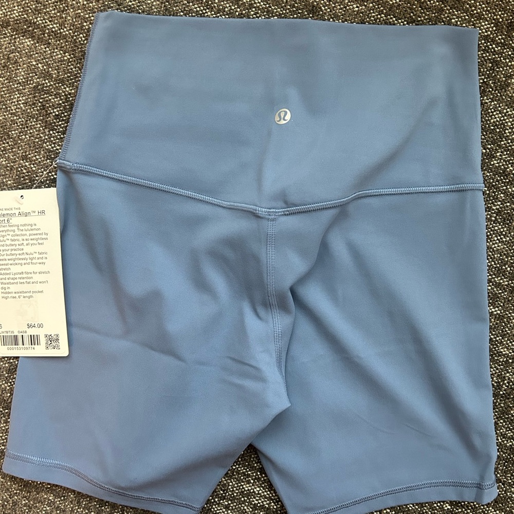 lululemon athletica Blue Bike Shorts High-Waisted Performance